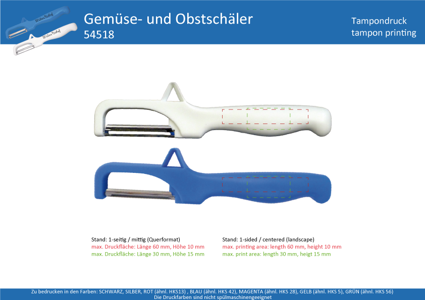 Gemüse- und Obstschäler BLADE - Art. 54518