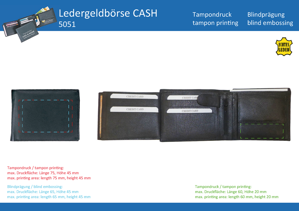 Geldbörse CASH - Art. 5051