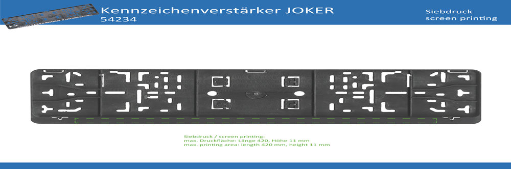 Kennzeichenverstärker JOKER - Art. 54234