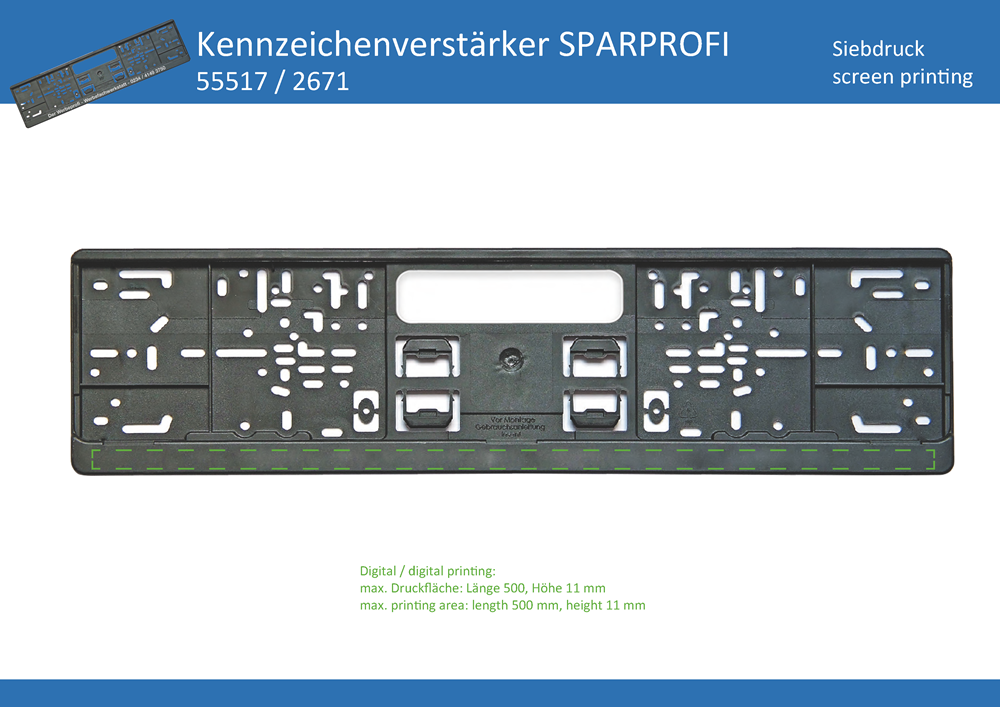 Kennzeichenverstärker SPARPROFI - Art. 55517