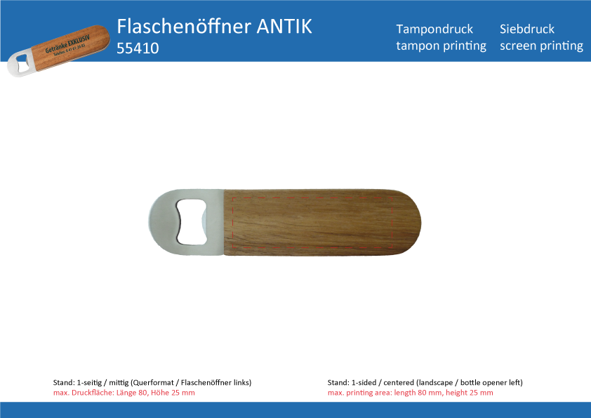 Flaschenöffner ANTIK - Art. 55410