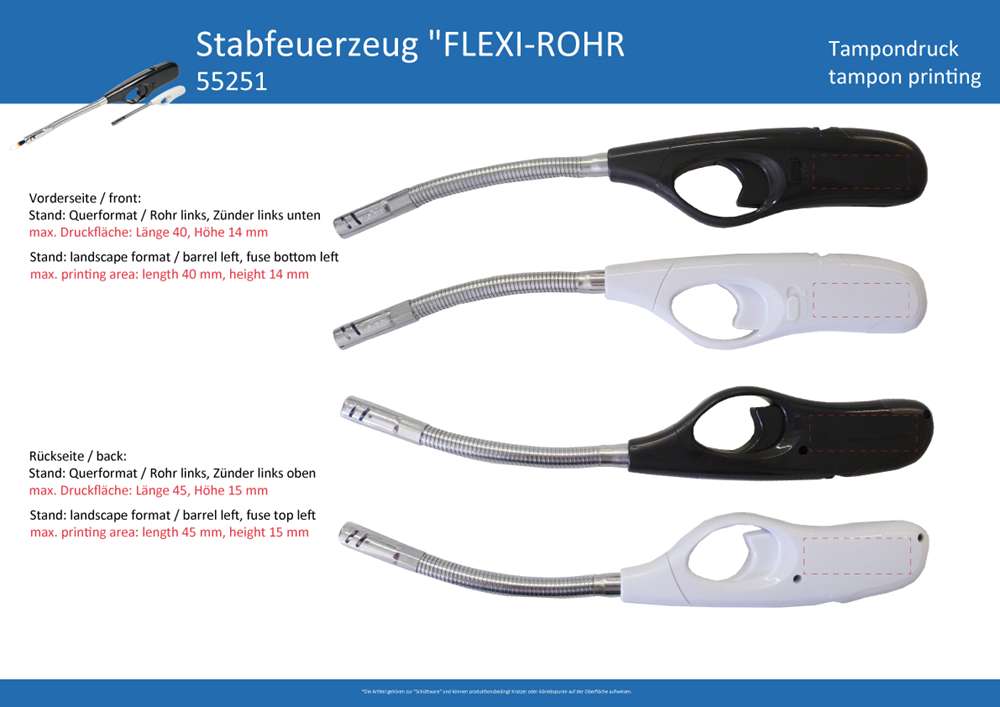 Stabfeuerzeug FLEXI-ROHR - Art. 55251