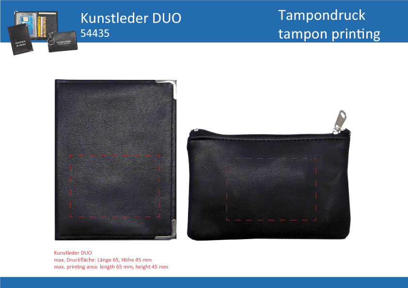 DUO aus Ausweis- und Schlüsseltasche - Art. 54435