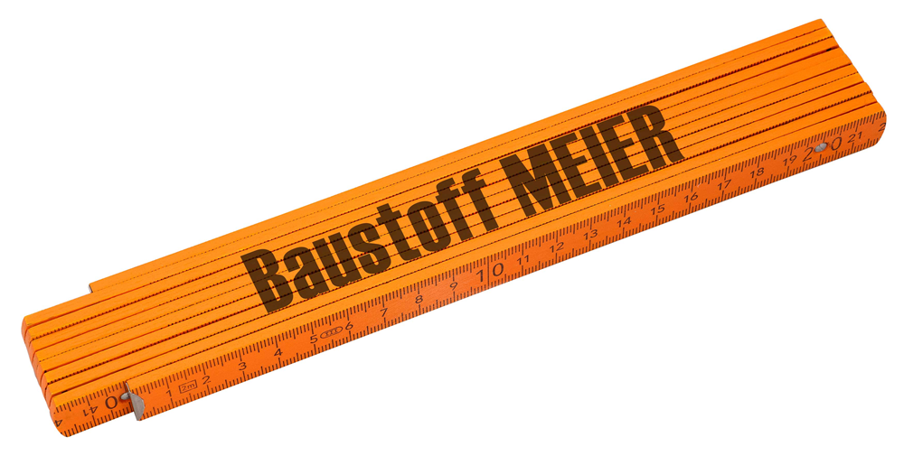 Holzgliedermaßstab BON - Orange