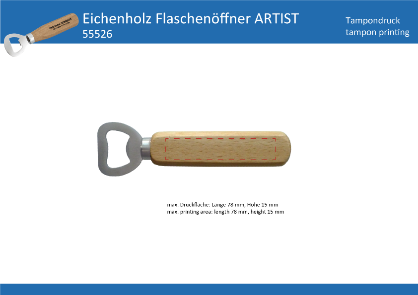 Holz-Flaschenöffner ARTIST - Art. 55526