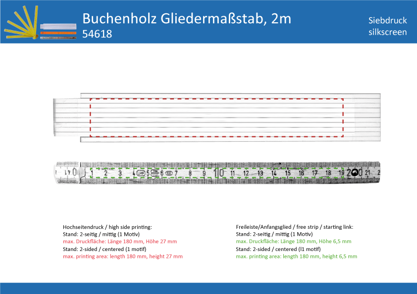 Holzgliedermaßstab BON - Art. 54618