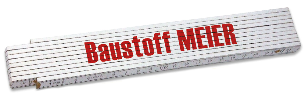 Holzgliedermaßstab BON - weiß