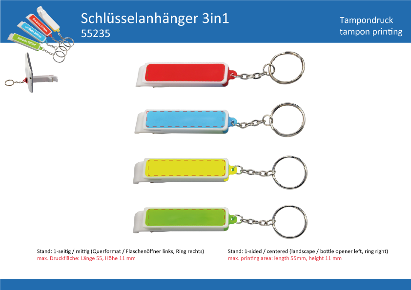 Schlüsselanhänger 3 IN 1 - Art. 55235