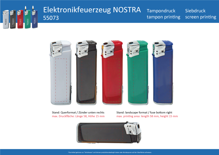 Elektronisches Multifunktionsfeuerzeug NOSTRA - Art. 55073