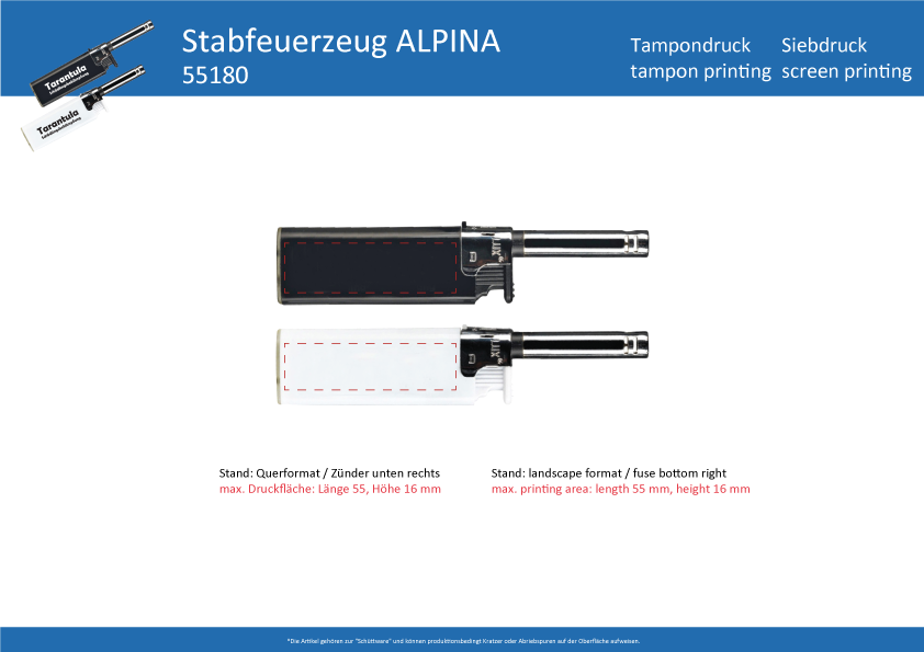 Stabfeuerzeug  ALPIN - Art. 55180